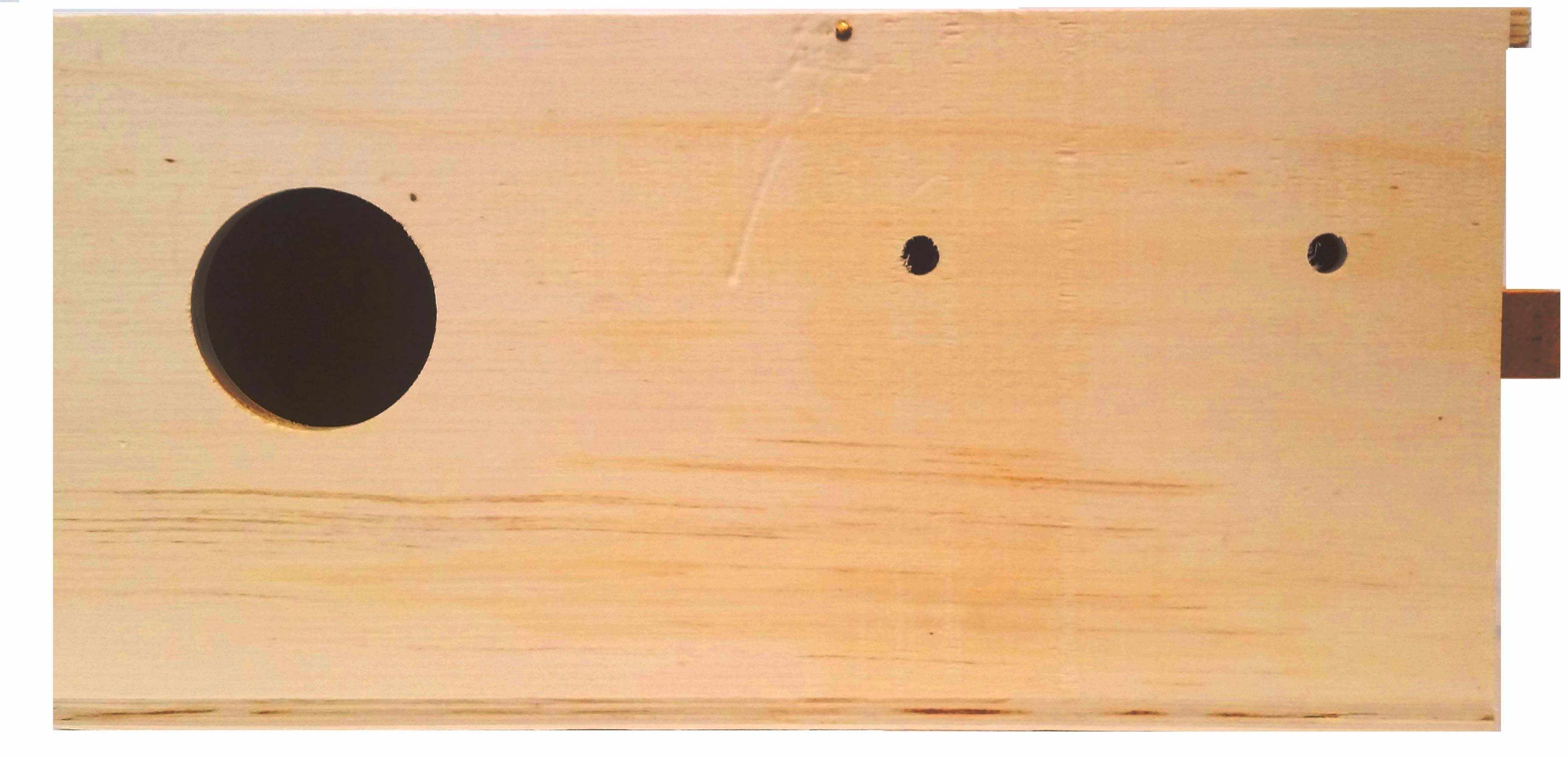 FLAMINGO Cuib orizontal, din lemn pentru Agapornis 25x15x15cm