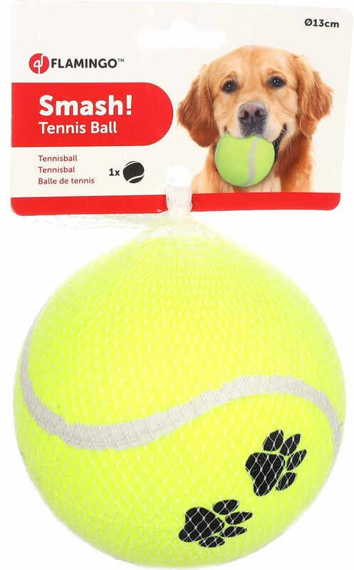 FLAMINGO Jucărie pentru câini Minge de tenis Big Bubble, diametru 13cm