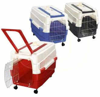 IMAC Transportor pt câini şi pisici Kim 60 cu roţi 60x40x45 cm, diverse culori