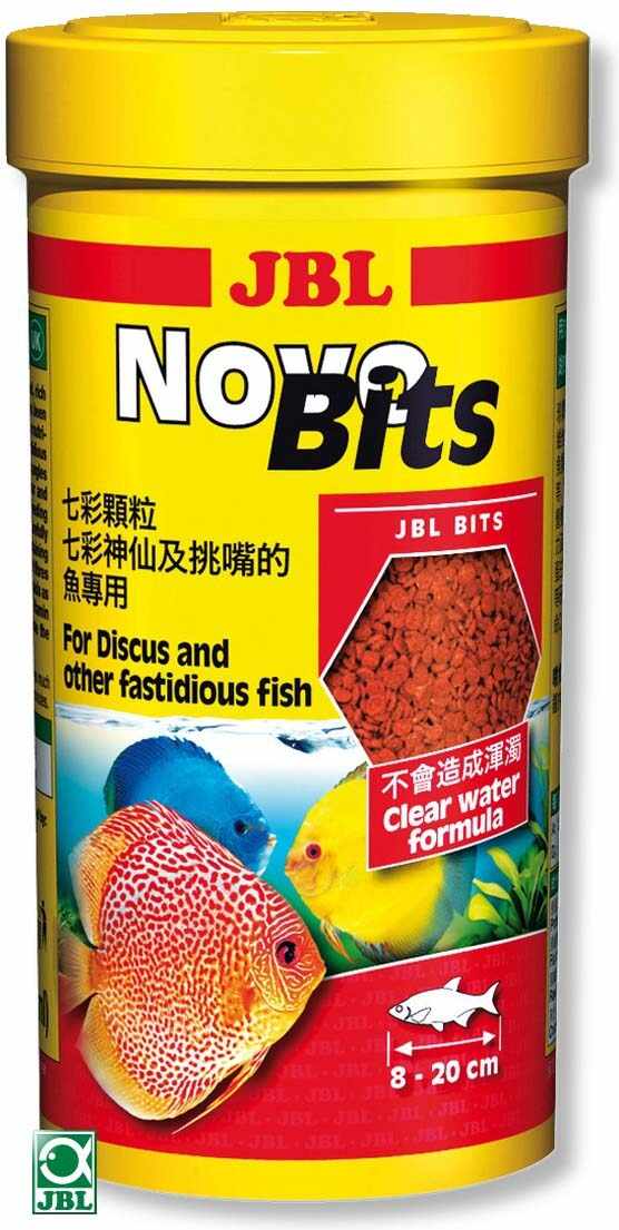 JBL NovoBits Refill 250 ml - Hrană granule pt. discuşi şi alţi peşti mofturoşi