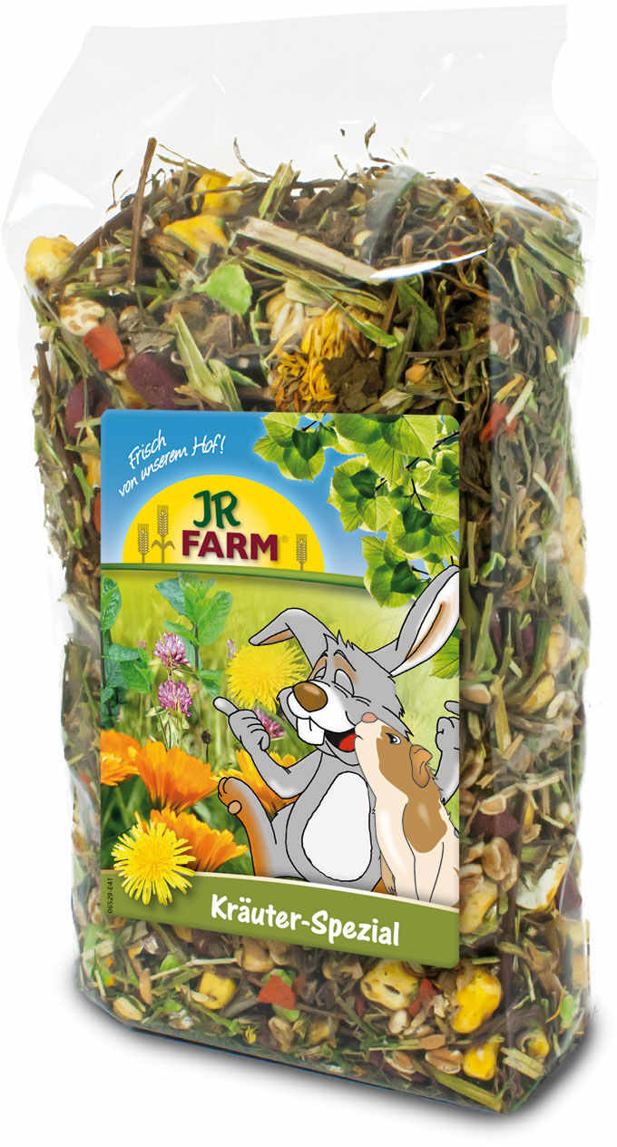 JR FARM Herbs plus, delicatesă pentru rozătoare, cu plante diverse 500g