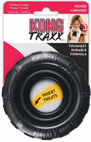 KONG Jucărie pentru câini, Extreme Traxx, M/L, 11,43x11,43x3,81cm