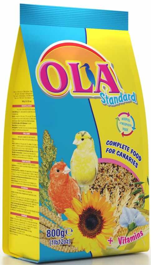 OLA Standard + Vitamins Hrană completă pentru canari 800g