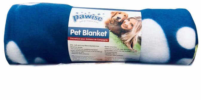 PAWISE Pătură pentru câini şi pisici, Albastru,100x70cm