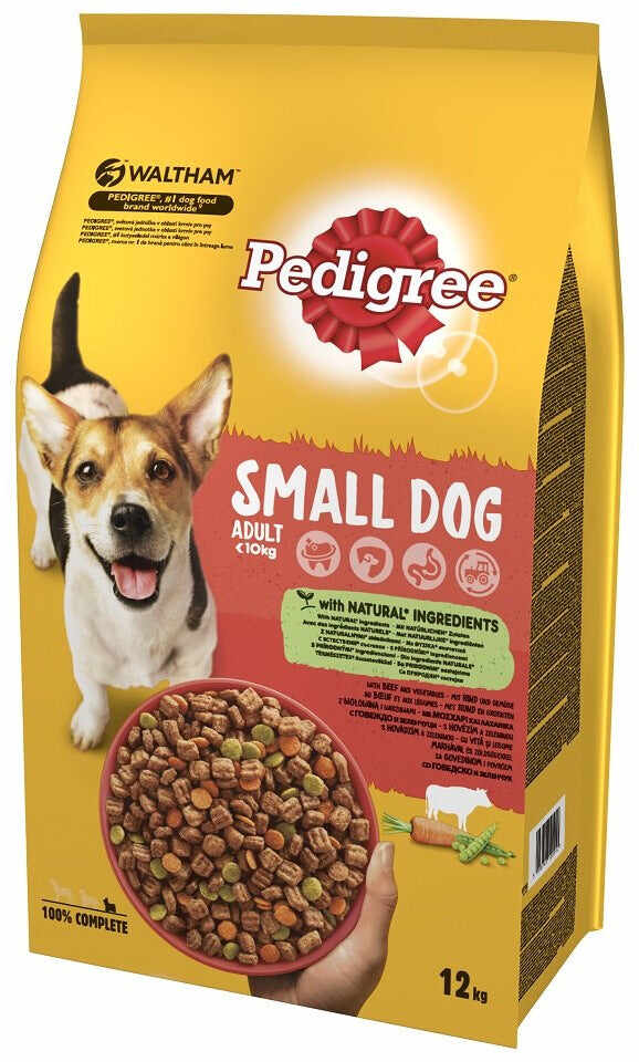PEDIGREE Hrană uscată pentru câini Adult MINI, cu Vită şi Legume