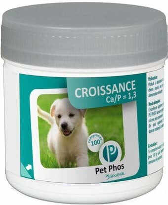 PET PHOS Ca/P1,3 Supliment vitamino-mineral pentru câini, 100 tablete