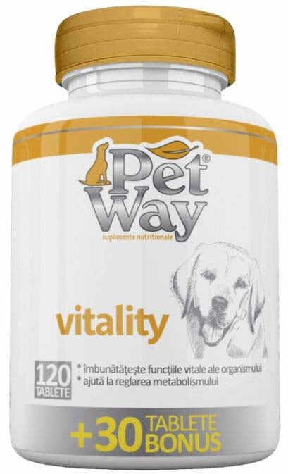 PETWAY Vitality Suplimente nutritive pentru câini 120+30 tablete