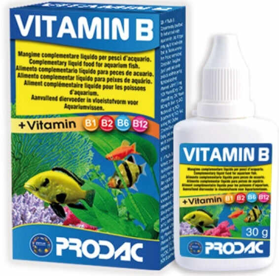 PRODAC Hrană complementară lichidă cu Vitamina B pentru peşti, 30g