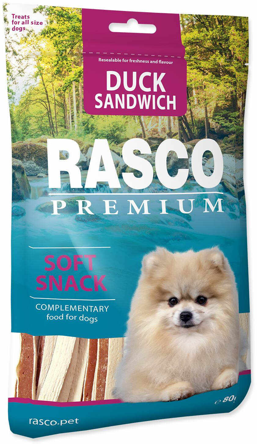 RASCO Premium Recompensă pentru câini, Sendviş cu Raţă 80g