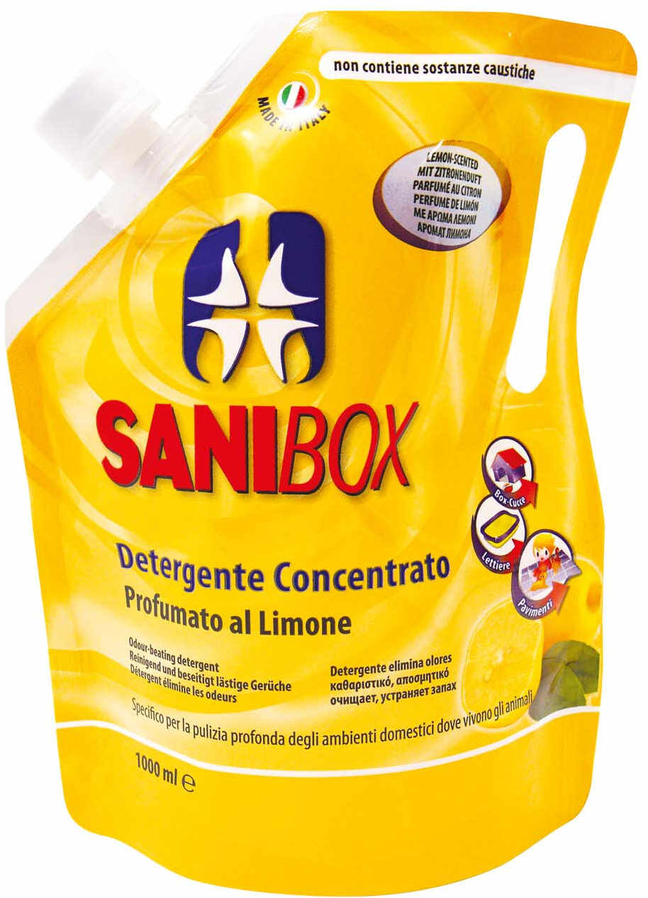 SANIBOX Limun, detergent concentrat cu parfum de lămâie, 1l