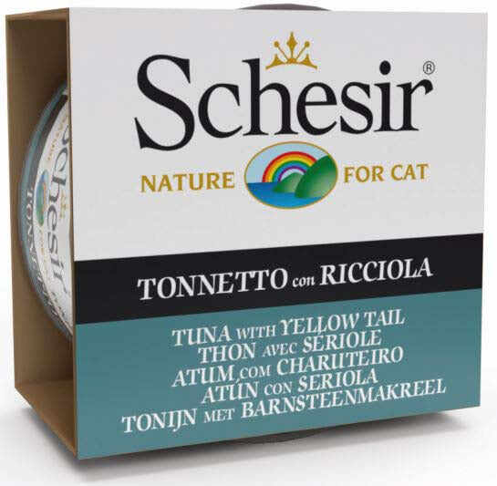 SCHESIR Sea Specialities Conservă pentru pisici Ton cu peşte Yellow Tail 85g