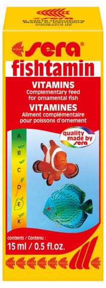 SERA Fishtamin Vitamine pentru peşti de acvariu 15ml
