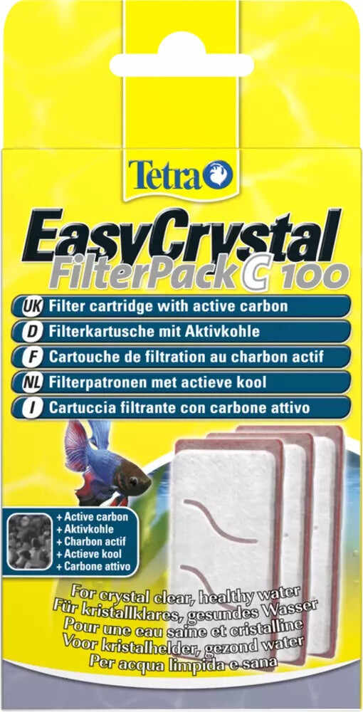 TETRA Easy Crystal C100 Material filtrant cu carbon activ, 3 bucăţi