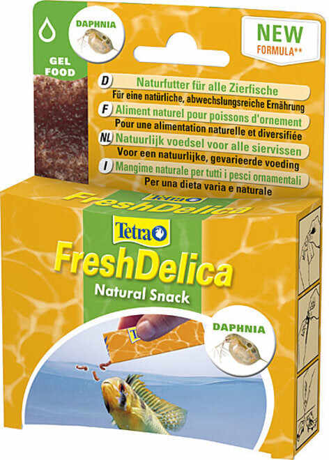 TETRA FreshDelica Daphnia Snack sub formă de gel pentru peşti ornamentali 48g
