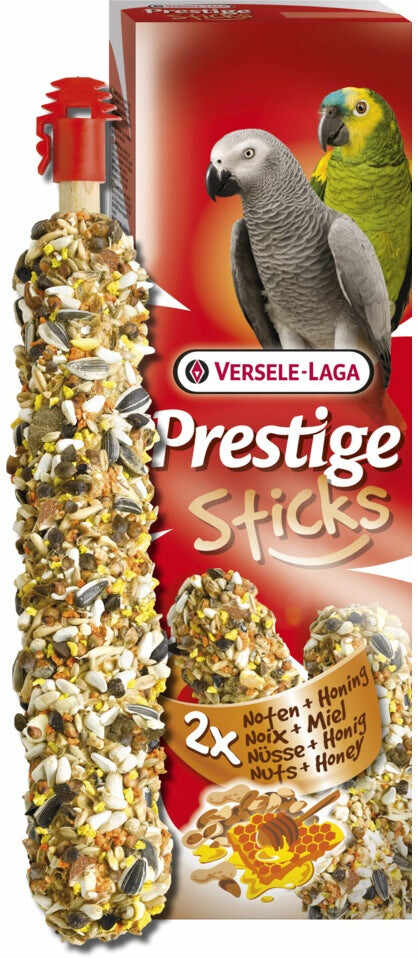 VERSELE-LAGA Prestige Baton pentru papagali mari, Nuci şi Miere 2 bucăţi 140g