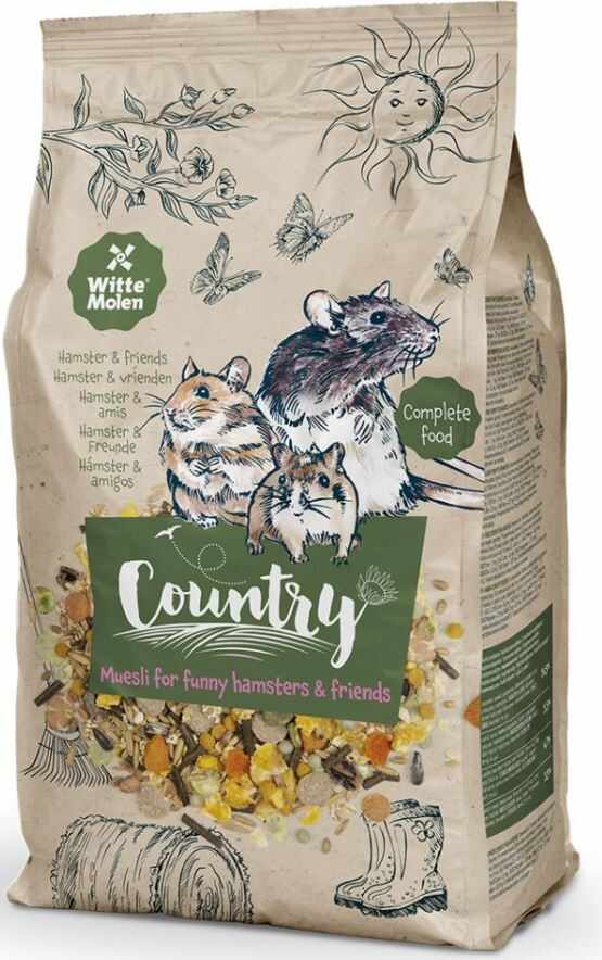 WITTE MOLEN Country Hrană completă pentru hamsteri, şoricei şi gerbili
