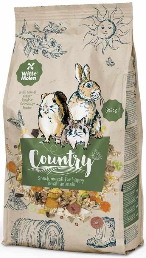 WITTE MOLEN Country Snack Muesli Hrană complementară pentru animale mici 800g