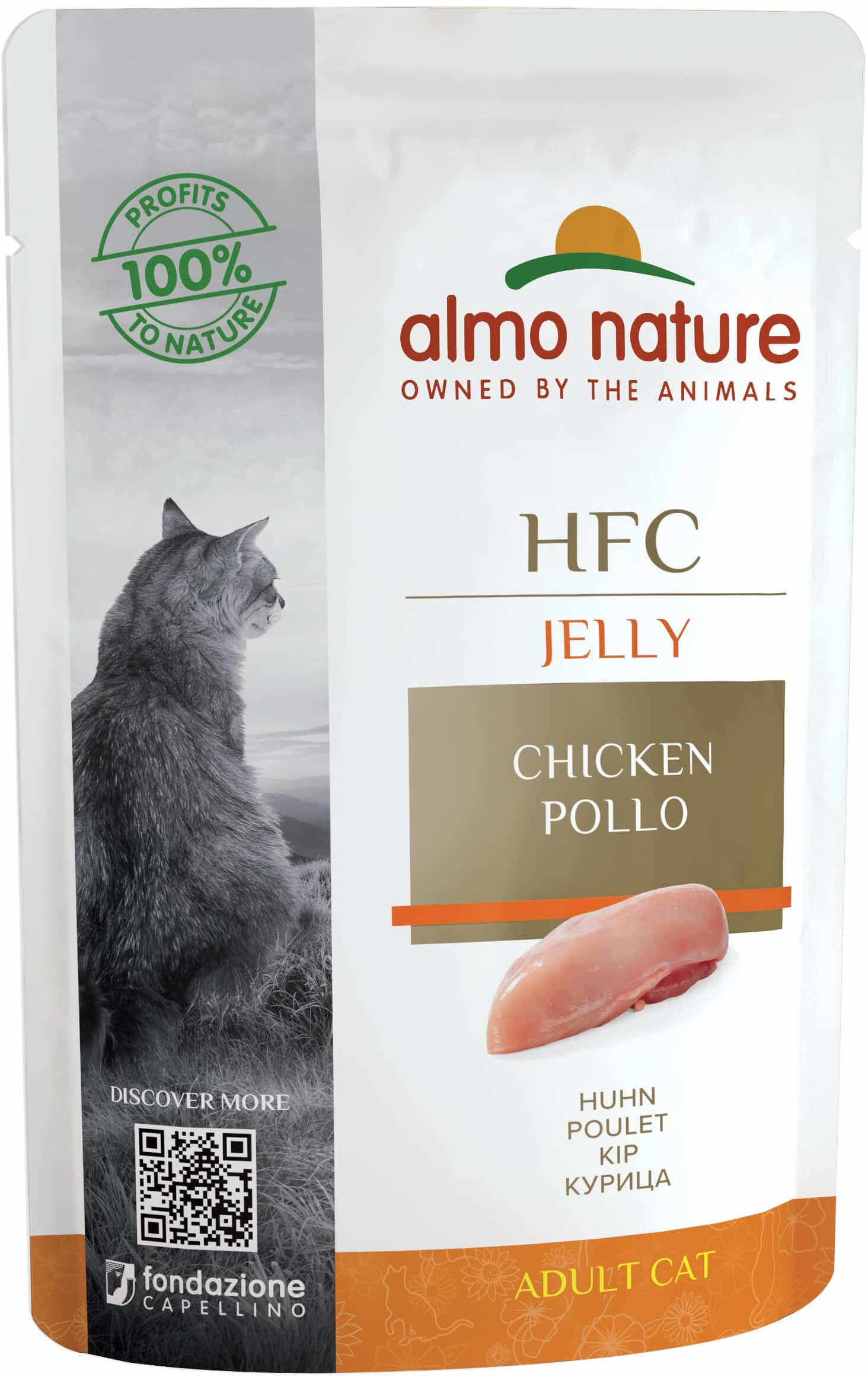 ALMO NATURE HFC Jelly Plic pentru pisici, cu pui 55g