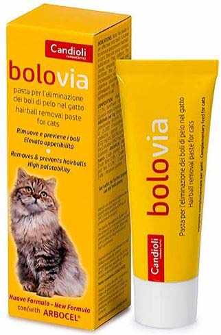 BOLO VIA Candioli Pastă pentru pisici pentru eliminarea ghemotoacelor de păr 50g