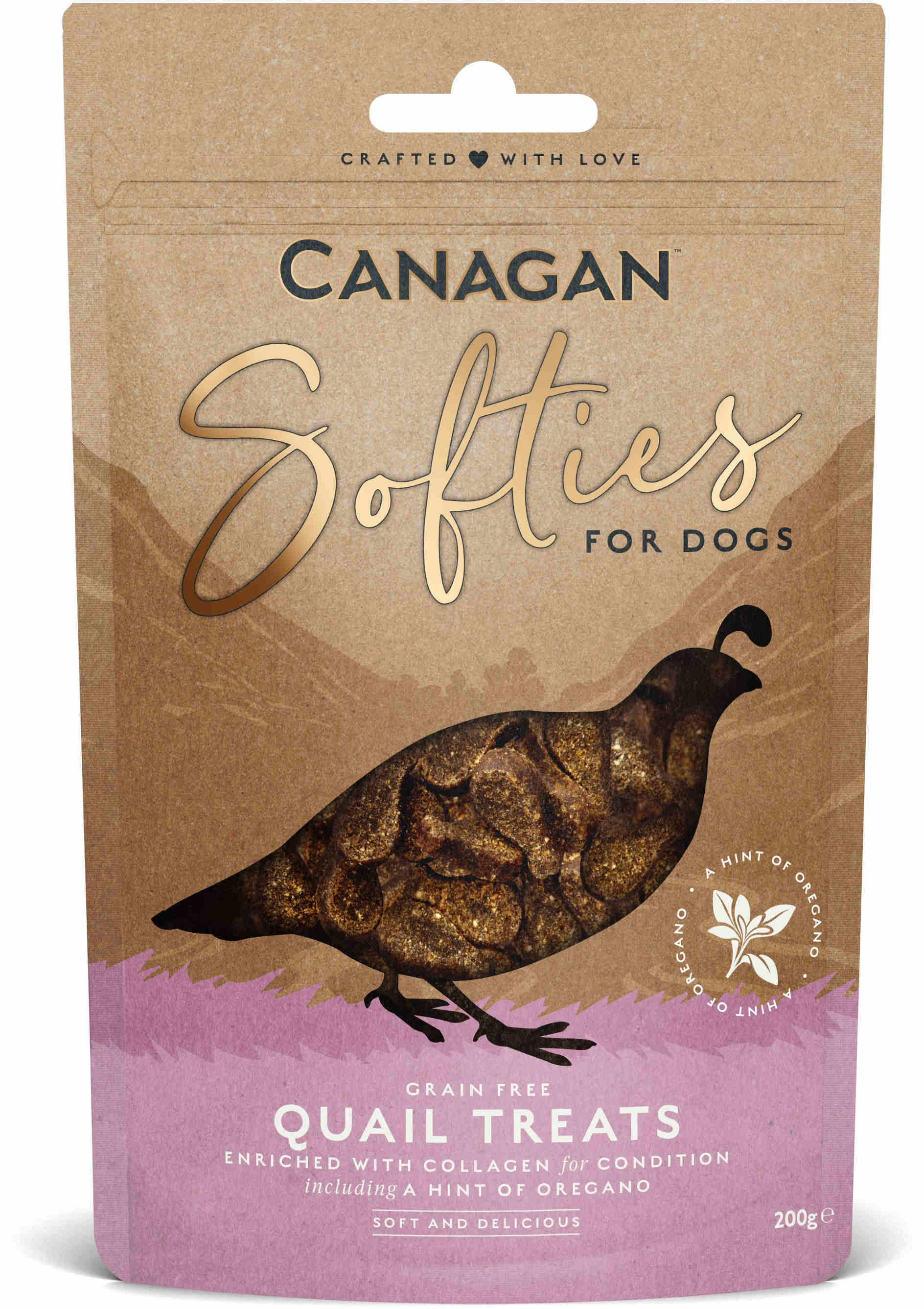 CANAGAN Softies Recompensă pentru câini, cu Prepeliţă 200g
