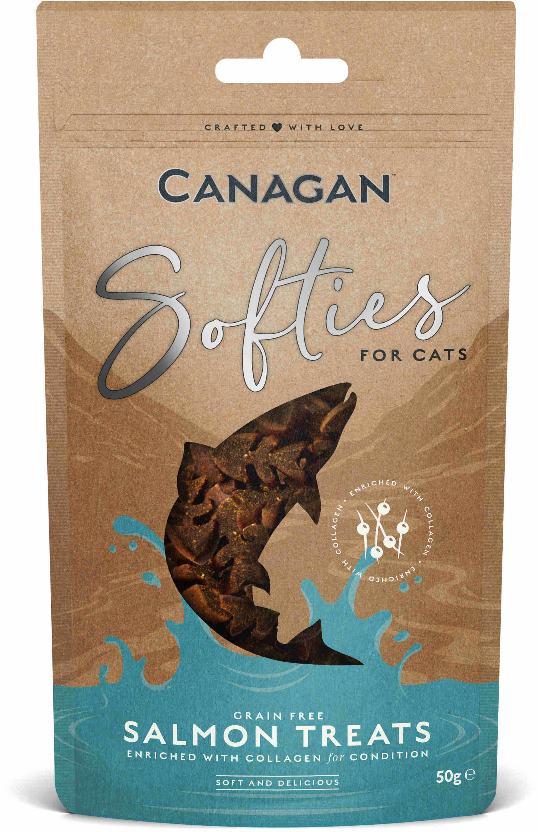 CANAGAN Softies Recompensă pentru pisici, cu Somon 50g