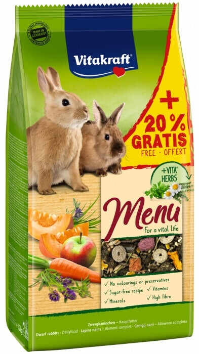 VITAKRAFT Menu Vital Hrană pentru iepuri