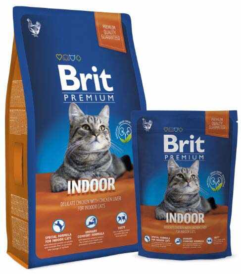 BRIT Premium hrană pentru pisici adulte, Indoor 300g