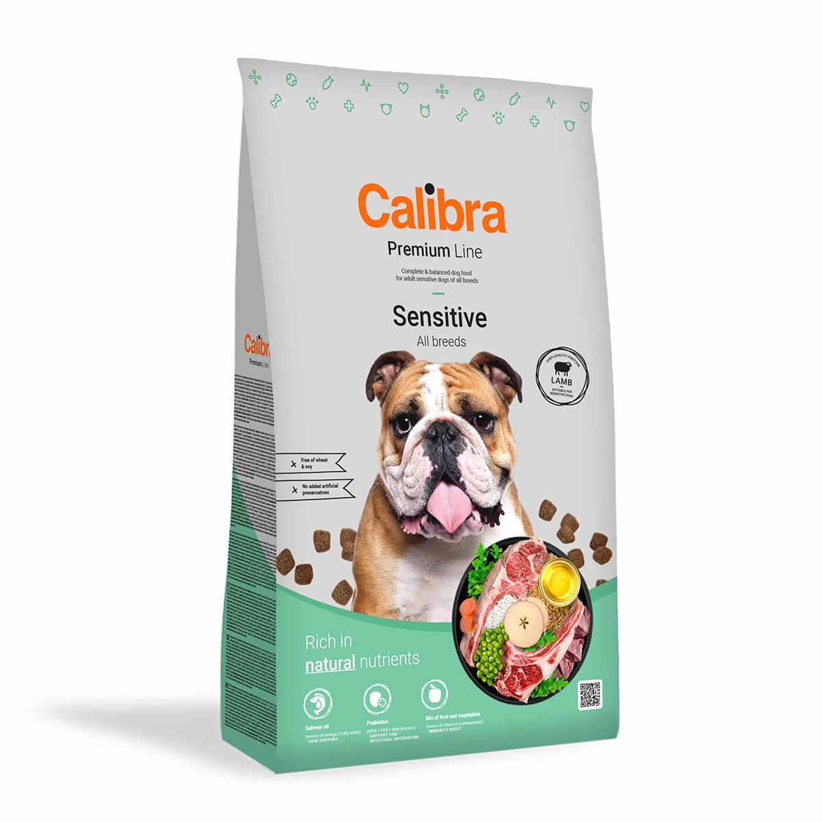 CALIBRA Premium Line Sensitive, Miel, hrană uscată câini, 3kg