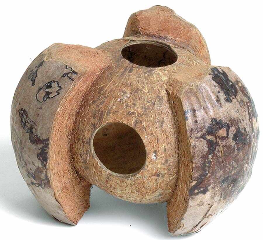 FLAMINGO Căsuţă din nucă de cocos pentru rozătoare mici 13cm