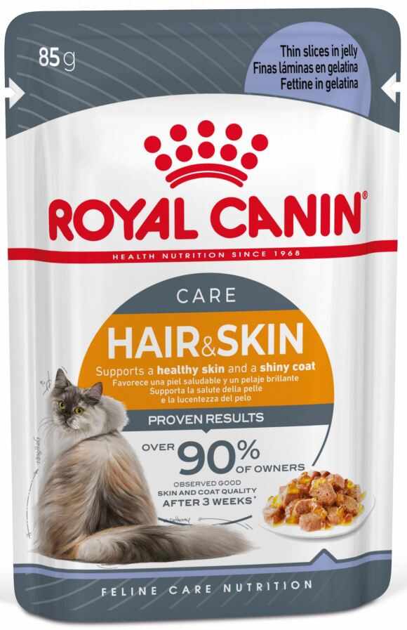 ROYAL CANIN FCN Hair&Skin Care în Aspic Plic pentru pisici 85g