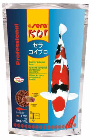 SERA Koi Professional Hrană pentru peşti de iaz Spring/Autumn 500g