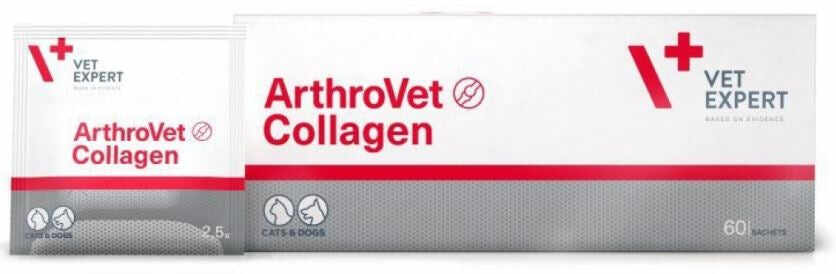 VETEXPERT ArthroVet Collagen II Suplimente câini şi pisici, 2,5gx60 plicuri