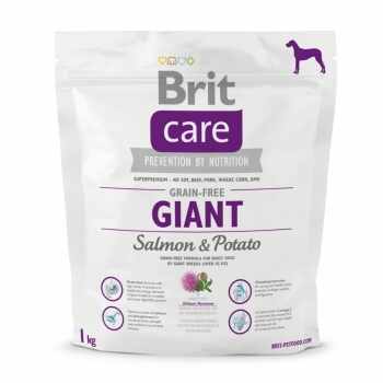 BRIT Care Giant Adult, XL, Somon cu Cartofi, hrană uscată fără cereale câini, 1kg
