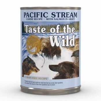 TASTE OF THE WILD Pacific Stream, Somon, conservă hrană umedă fără cereale câini, (în sos), 390g