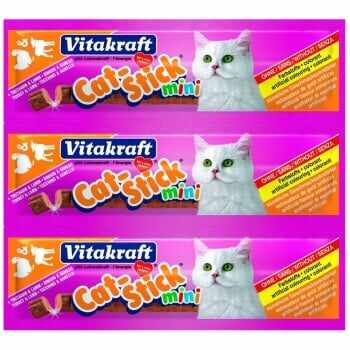 Vitakraft Cat Sticks Curcan Si Miel, 18 g
