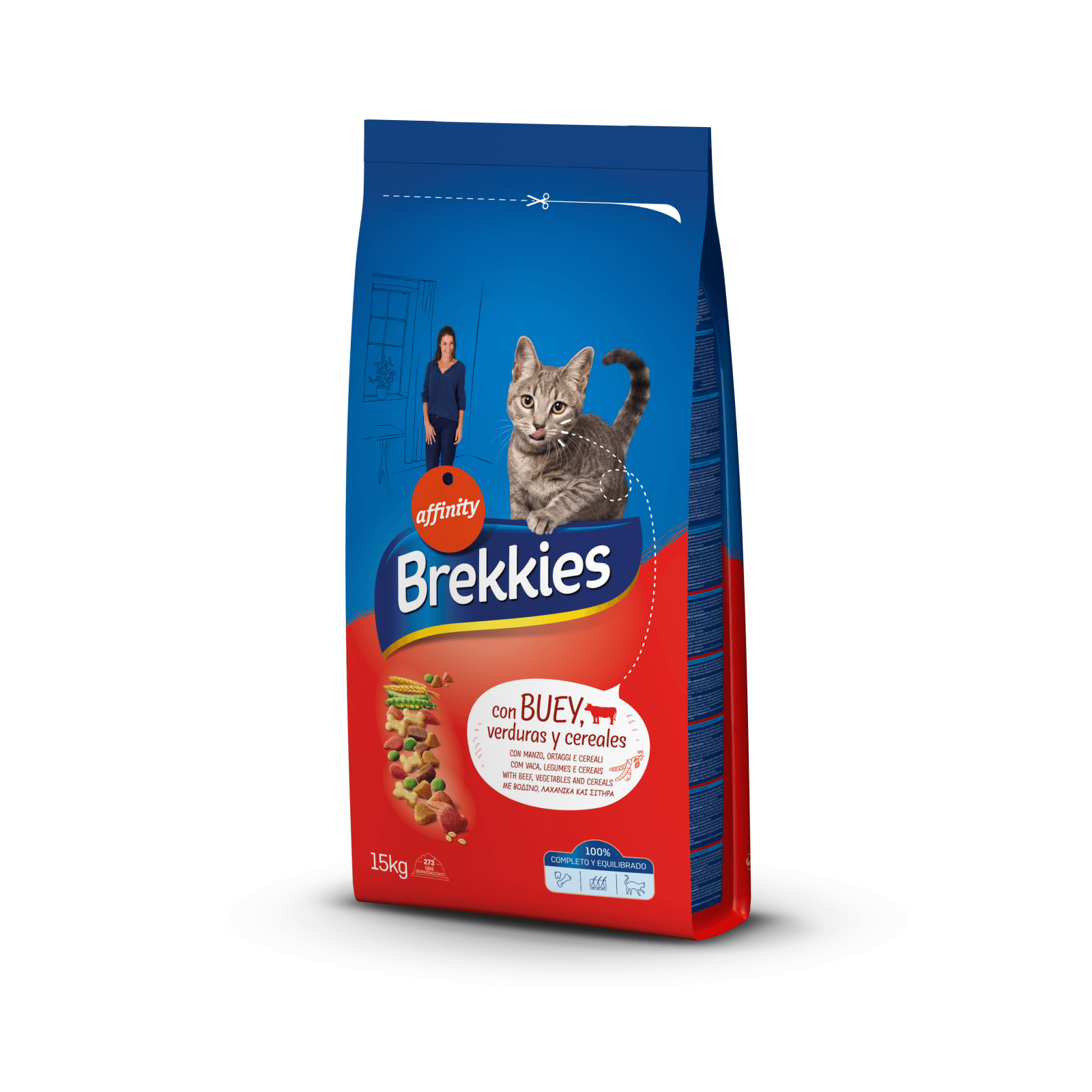 Brekkies Cat Excel Mix Vita, 15 kg