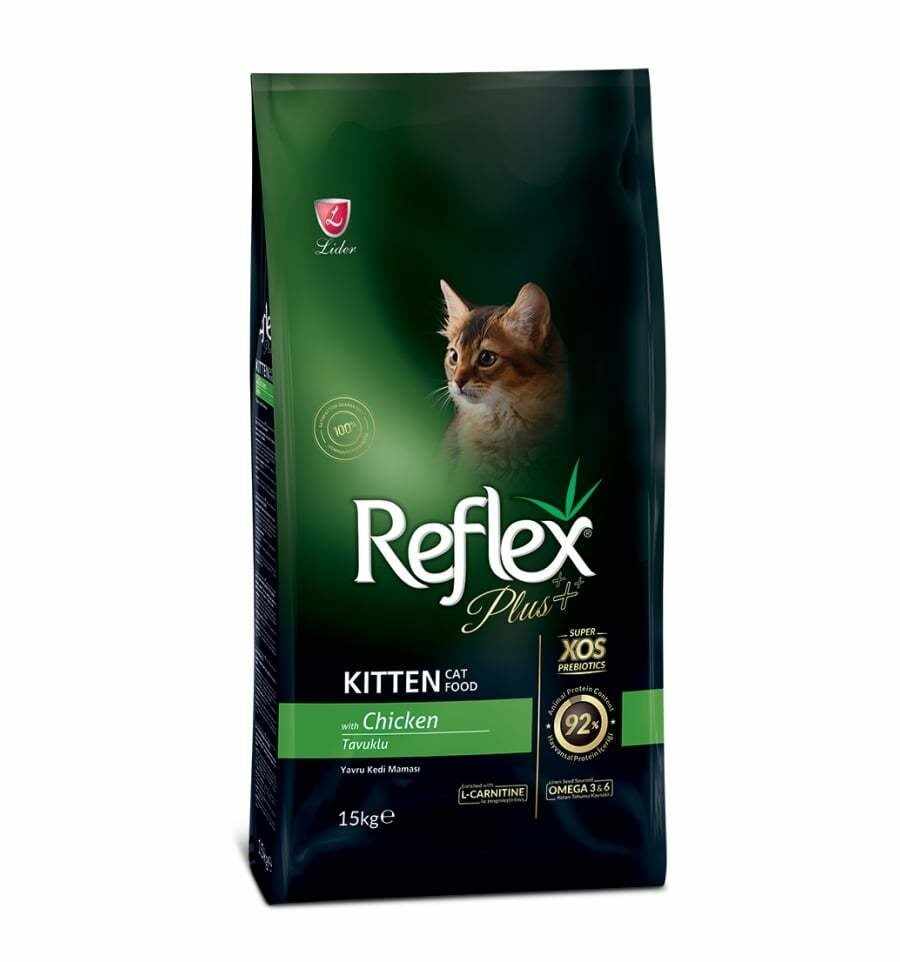 Reflex Plus Kitten cu Pui, 15kg