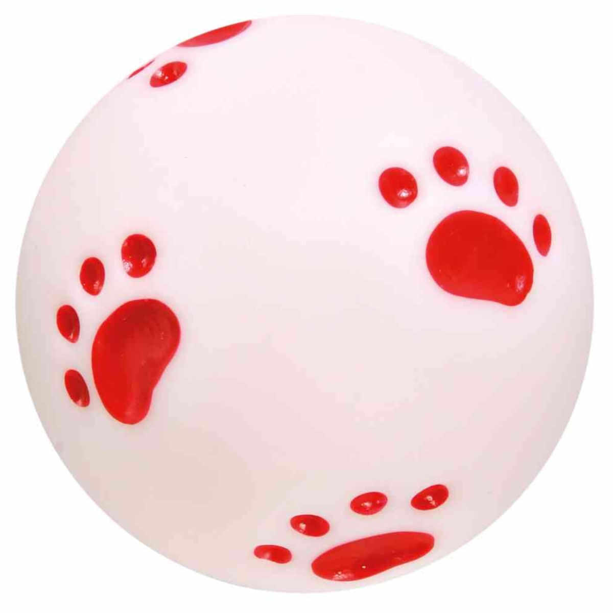 Trixie, jucărie minge cu labute câini, cu sunet, Vinil, 10cm, multicolor