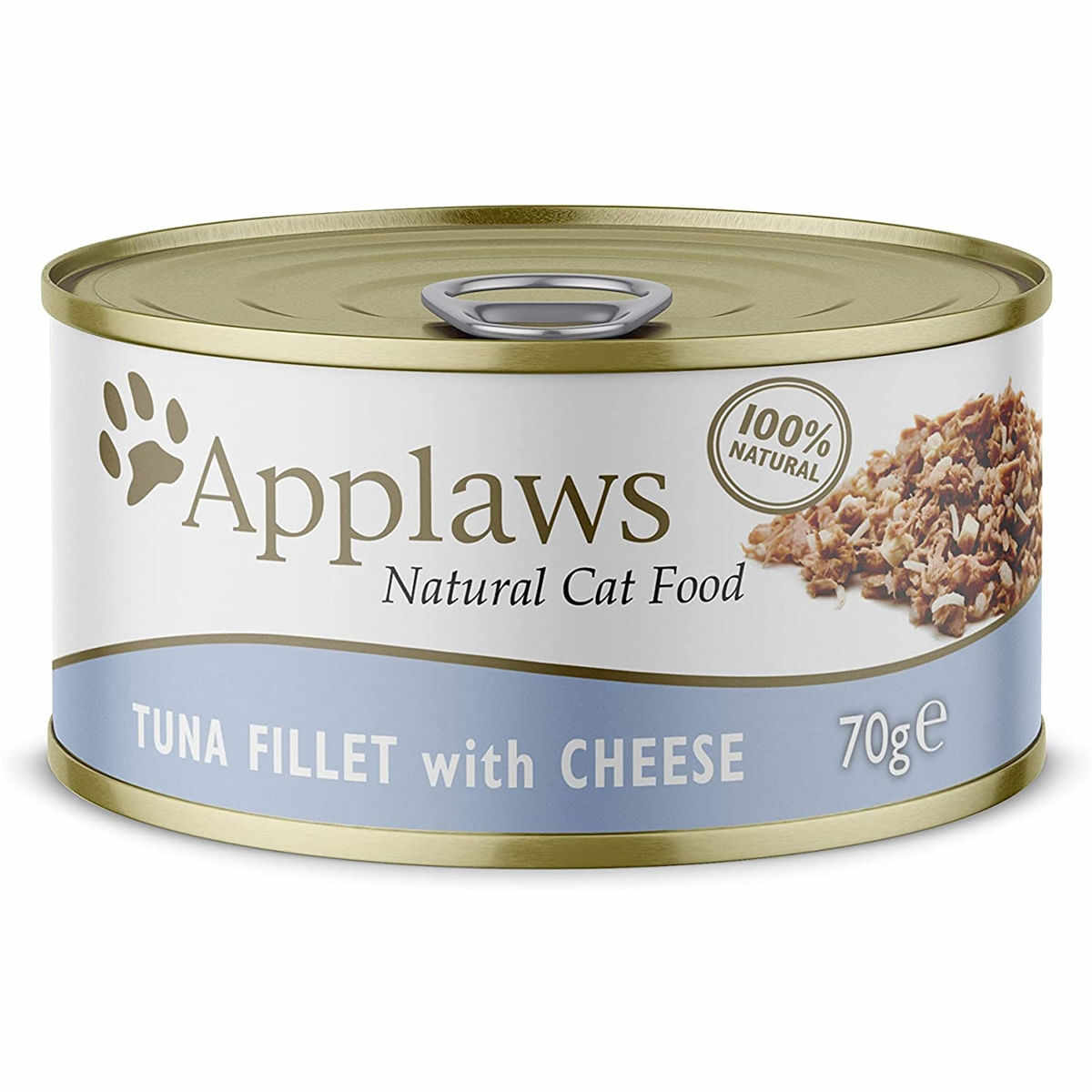 APPLAWS, File Ton și Brânză, conservă hrană umedă pisici, (în supă), 156g