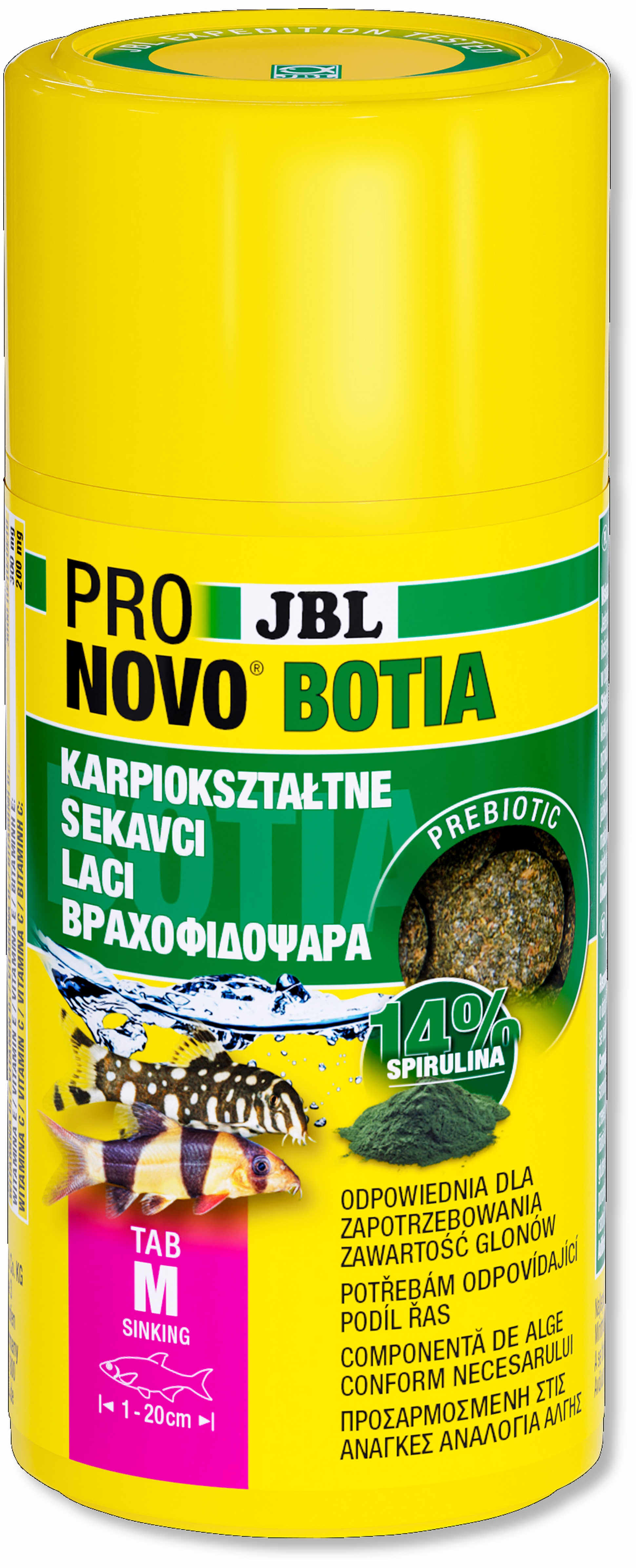 JBL ProNovo Botia M, Hrană pentru peşti de acvariu 100ml