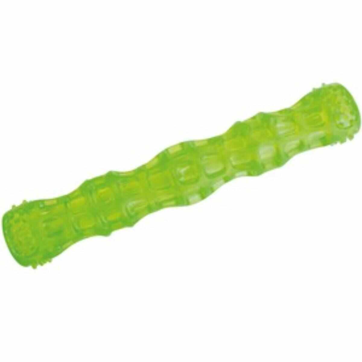 M-PETS Squeaky Stick, jucărie de ros câini S-M, dentiție, cauciuc, verde, 27.3cm