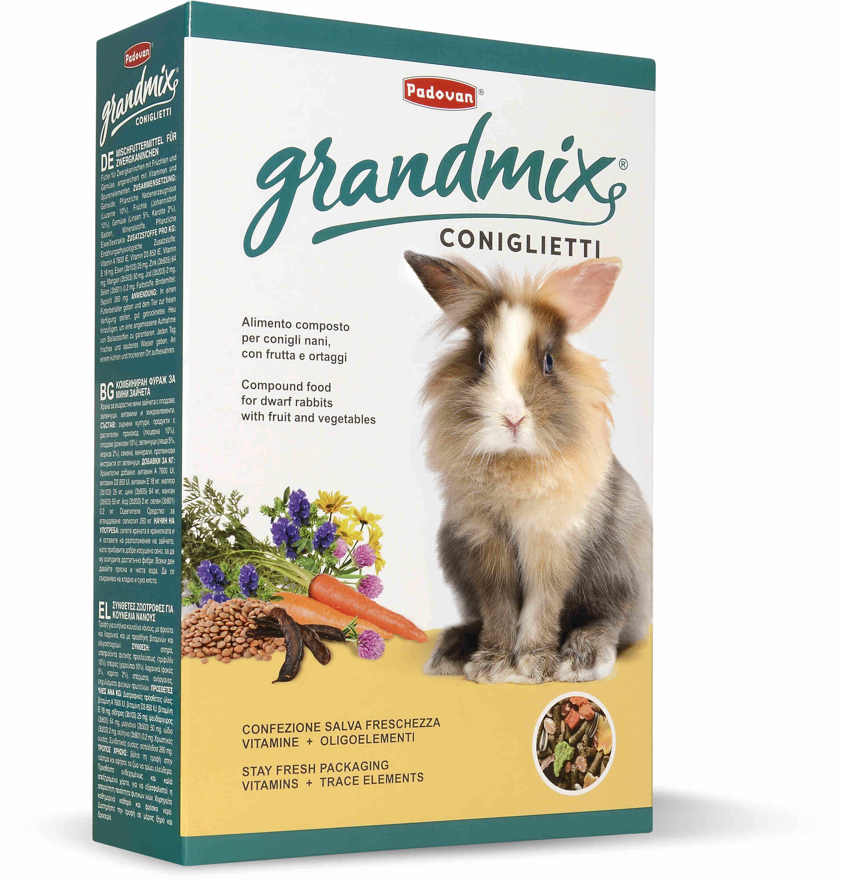 PADOVAN GrandMix, Hrană pentru iepuri