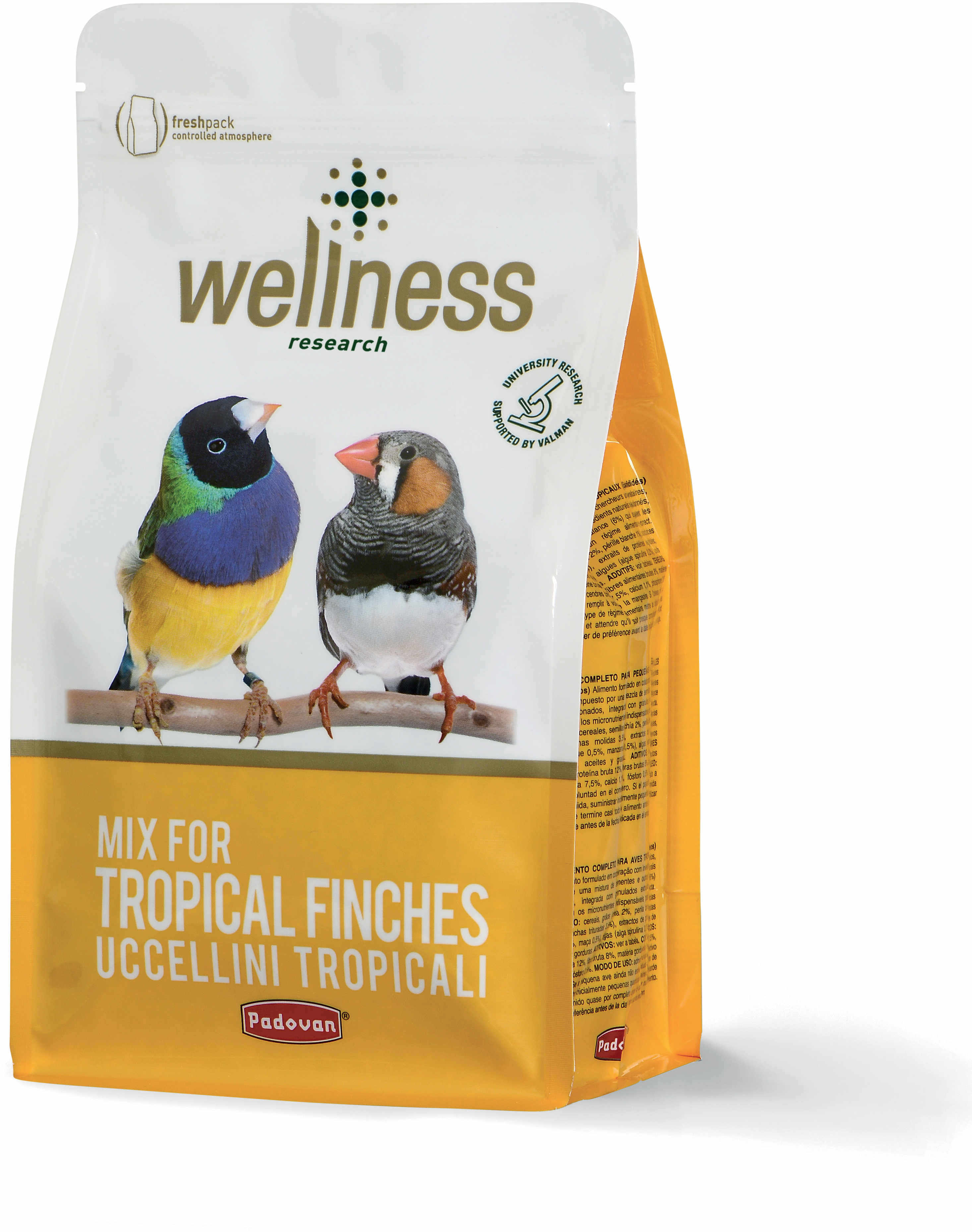 PADOVAN Wellness, Hrană pentru păsări exotice 1kg