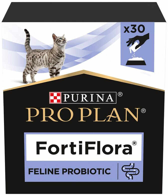 PURINA VD Cat FortiFlora Supliment probiotic pentru pisici, 30 plicuri x 1g