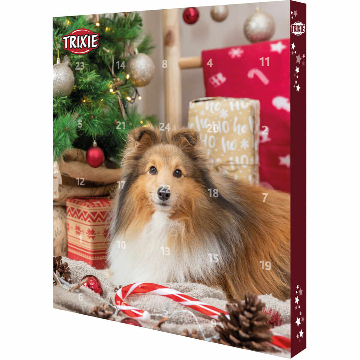 TRIXIE Christmas Advent Calendar, XS-XL, cutie recompense câini, 390g