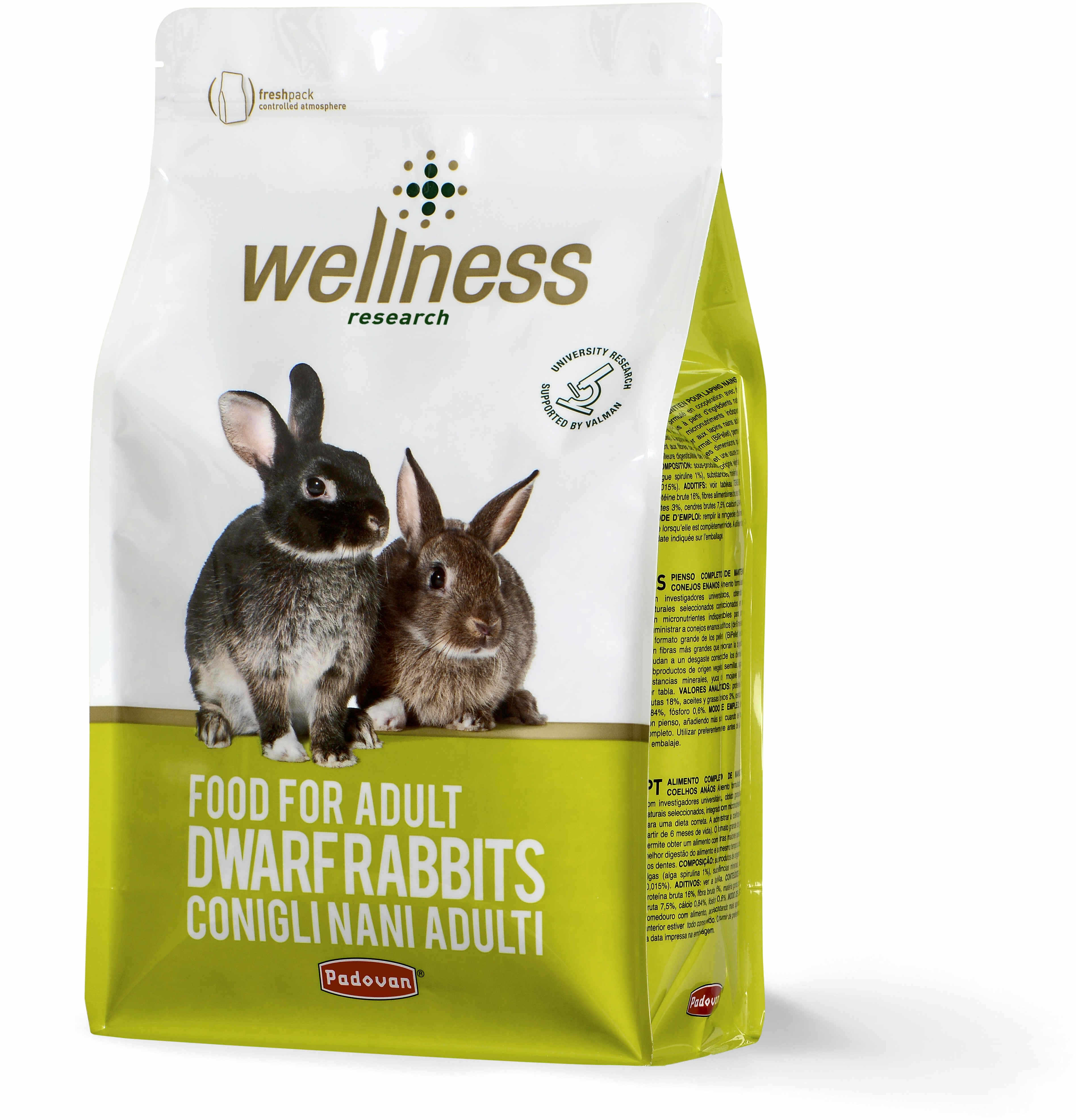 PADOVAN Wellness, Hrană pentru iepuri