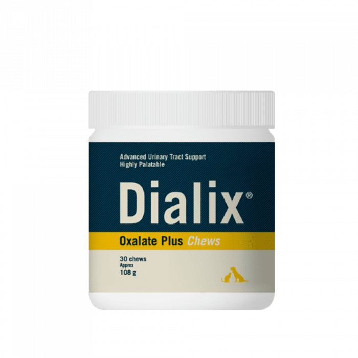 Supliment dietetic pentru gestionarea urolitilor de oxalat, cistina si urati, Dialix Oxalate Plus, Vetnova, 30 chews