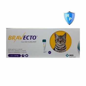 Bravecto Spot On Cat 1.2-2.8 kg, 112.5 mg, 1 pipeta