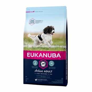 Eukanuba Adult Small & Mediu cu Pui, 12 kg