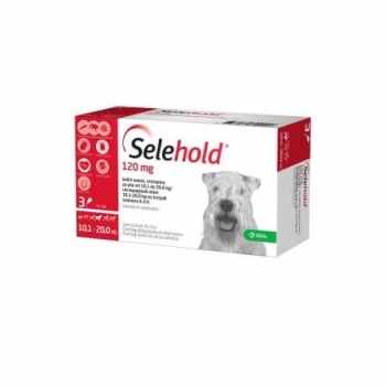 Selehold Caine 120mg, 10,1 - 20 Kg, 1ml 3 pipete